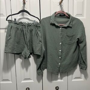 Women's Green Shorts